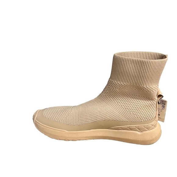 Zara STRETCHY SOCK-STYLE SNEAKER BOOTS Women’s 8.5 40 SHORT BROWN /SR19 Used - Picture 3 of 11
